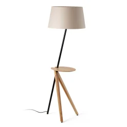 FARO BARCELONA Gulvlamper|Gulvlamper > Treewood gulvlampe, ask/beige, stof/træ, højde 175 cm