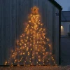 Julepynt|Lysnet, Lysforhæng ^ Konstsmide Christmas Triangel LED-lysgardin med stjerne