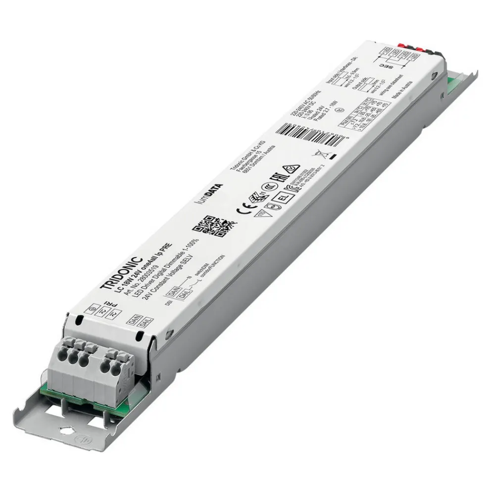 Driver Konstant Strøm|Driver Konstant Spænding ^ TRIDONIC LED-driver LC 18W 24V one4all lp PRE dim