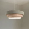 Maco Design Pendellamper > Triniti hængelampe, grøn/beige/creme, Ø 60 cm, tekstil