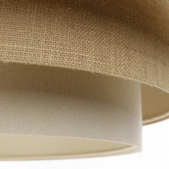 Maco Design Pendellamper > Triniti hængelampe, grøn/beige/creme, Ø 60 cm, tekstil