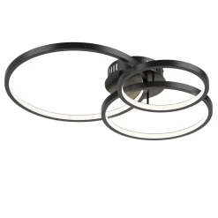 Loftlamper|Loftlamper ^ Trio Lighting Trio WiZ Aaron smart LED-loftlampe, antracit