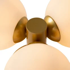 Loftlamper|Loftlamper ^ Lucide Trudy loftlampe til bad 3 lyskilder, mat guld/opal
