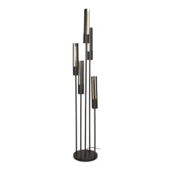 Zijlstra Gulvlamper|Gulvlamper > Tube gulvlampe, 5 lyskilder, sort, metal