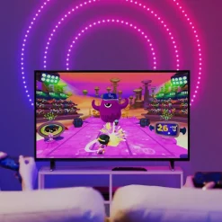 Dekorationsbelysning|Julepynt ^ twinkly Dots LED-lyskæde RGB, gennemsigtig, IP44, 10 m