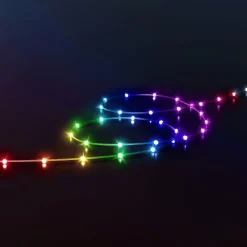 Julepynt|Julelys Udendørs ^ twinkly Dots LED-lyskæde RGB, sort, IP44, 10 m