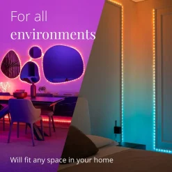 Julepynt|Julelys Udendørs ^ twinkly Dots LED-lyskæde RGB, sort, IP44, 10 m