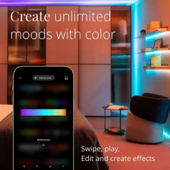 Julepynt|Julelys Udendørs ^ twinkly Dots LED-lyskæde RGB, sort, IP44, 10 m