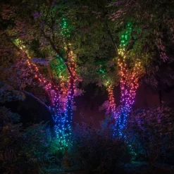 Dekorationsbelysning|Julepynt ^ twinkly RGB lyskæder, sort, 250 lys 20m