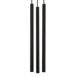 Pendellamper ^ SOLLUX LIGHTING Tynd pendel, sort, tre lys, rondel