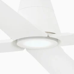 FARO BARCELONA Loftventilatorer > Typhoon L loftventilator, LED-lampe IP44, hvid