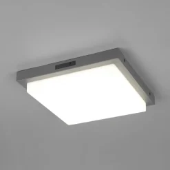 Væglampe Med Sensor ^ Trio Lighting Udendørs LED-væglampe Bermejo, kantet, sensor, CCT, antracit