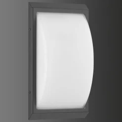 LCD Væglampe Med Sensor > 053 udendørs LED-væglampe bevægelsessensor, grafit