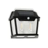 Solcelle Lampe Med Sensor|Væglampe Med Sensor ^ Milagro Lighting Udendørs LED-væglampe Filo Double, sort, IP44