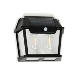 Solcelle Lampe Med Sensor|Væglampe Med Sensor ^ Milagro Lighting Udendørs LED-væglampe Filo Double, sort, IP44