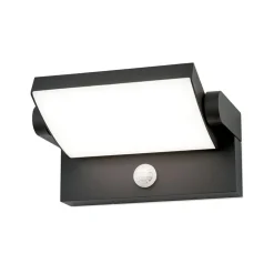 Væglampe Med Sensor ^ ORION Udendørs LED-væglampe Ginger, sensor, antracit, IP54