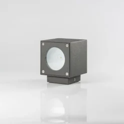 Væglamper ^ Lucande Udendørs LED-væglampe Jarno, antracit, sæt med 2, metal, 9 cm