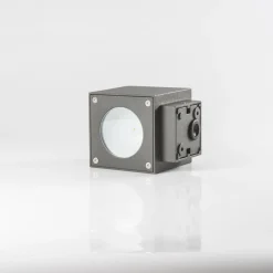 Væglamper ^ Lucande Udendørs LED-væglampe Jarno, antracit, sæt med 2, metal, 9 cm