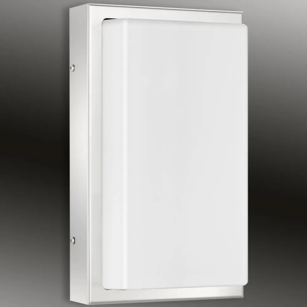 Væglampe Med Sensor ^ LCD Udendørs LED-væglampe Julea, stål, glas, bevægelsessensor
