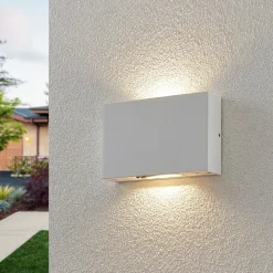 Væglamper ^ Lucande Udendørs LED-væglampe Katla af aluminium