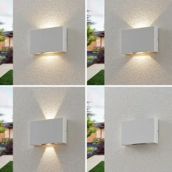 Væglamper ^ Lucande Udendørs LED-væglampe Katla af aluminium