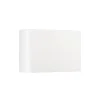 INTEC Væglamper > udendørs LED-væglampe KLEIN, hvid, bredde 16 cm, plast