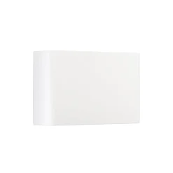 INTEC Væglamper > udendørs LED-væglampe KLEIN, hvid, bredde 16 cm, plast