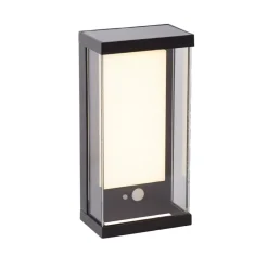 Searchlight Solcellelamper > Udendørs LED-væglampe med solceller 67419BK