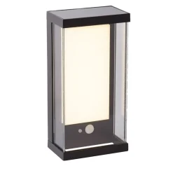 Searchlight Solcellelamper > Udendørs LED-væglampe med solceller 67419BK