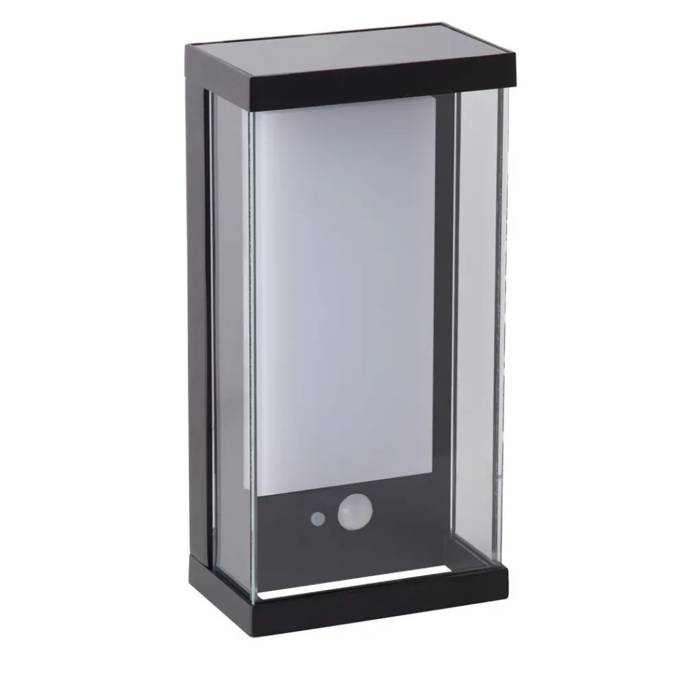 Searchlight Solcellelamper > Udendørs LED-væglampe med solceller 67419BK