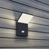 Lucande Væglampe Med Sensor|Terrassebelysning > Udendørs LED-væglampe Nevio, metal, antracit, sensor