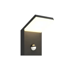 Lucande Væglampe Med Sensor|Terrassebelysning > Udendørs LED-væglampe Nevio, metal, antracit, sensor