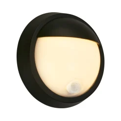 Briloner Væglampe Med Sensor|Væglamper > Udendørs LED-væglampe 3785015 sort bevægelsessensor 17 cm