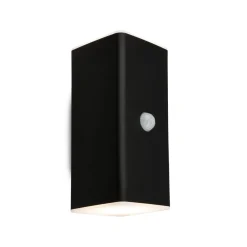 Væglampe Med Sensor|Væglamper ^ Briloner Udendørs LED-væglampe, sort, sensor, op/ned