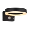 Solcelle Lampe Med Sensor|Væglampe Med Sensor ^ Globo Udendørs LED-væglampe 36507 sort, sensor, plast