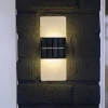 STAR TRADING Solcellelamper > Udendørs LED-væglampe Wally, 20x8 cm hvid frostet CCT