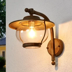 Moretti Luce Væglamper > Udendørs væglampe Adessora, antik messing