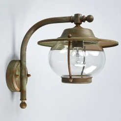 Moretti Luce Væglamper > Udendørs væglampe Adessora, antik messing