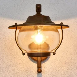 Moretti Luce Væglamper > Udendørs væglampe Adessora, antik messing