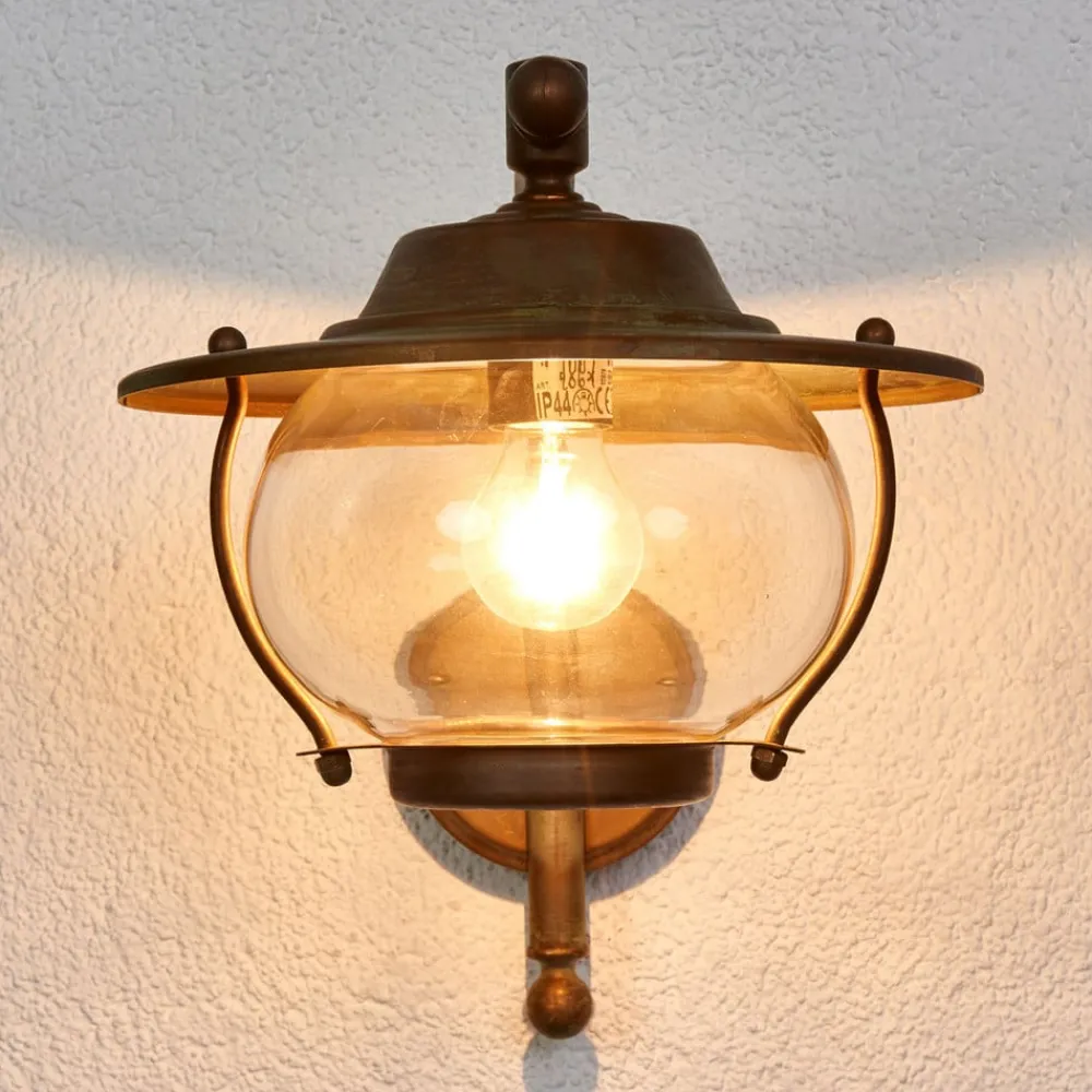 Moretti Luce Væglamper > Udendørs væglampe Adessora, antik messing