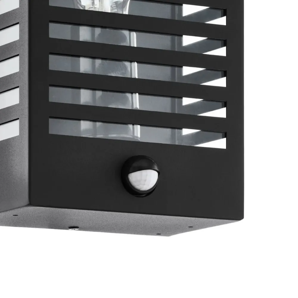 EGLO Væglampe Med Sensor > Udendørs væglampe Alamonte 3, sort, med sensor