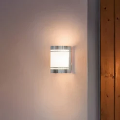 Væglamper ^ EGLO Udendørs væglampe Cerno, stål