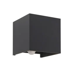 Væglampe Med Sensor|Terrassebelysning ^ ORION Udendørs væglampe Cube-S, antracit, metal, sensor