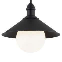 Argon Terrassebelysning > Udendørs væglampe Enduro, sort, stål, glas, IP44, E27