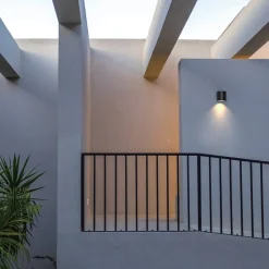 LCD Terrassebelysning|Væglamper > Udendørs væglampe 5166, grafit, aluminium, glas, 1 x GU10