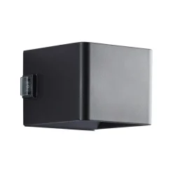 Brilliant Væglampe Med Sensor|Terrassebelysning > Udendørs væglampe Iseo, sort, bredde 10 cm, sensor