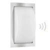 Væglampe Med Sensor|Væglamper ^ LCD Udendørs væglampe Ivett E27 stål med bevægelsessensor