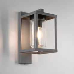 Væglamper ^ Trio Lighting Udendørs væglampe Lunga med skumringssensor