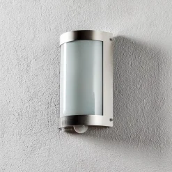 CMD Væglampe Med Sensor|Væglamper > Udendørs væglampe Marco3 i stål med sensor