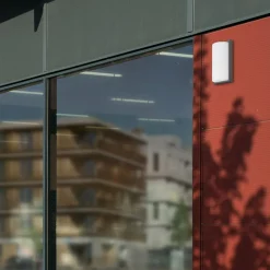 Væglampe Med Sensor ^ LCD 039 udendørs væglampe med bevægelsessensor, grafit